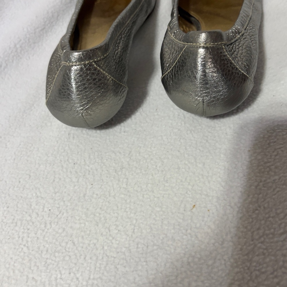 Prada Metallic Silver Loafers - Picture 5 of 7